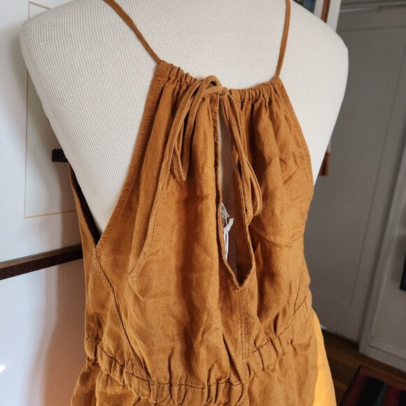 NWT Everlane Line Shoestring Jumpsuit Burnt Orange Size M - Picture 9 of 11